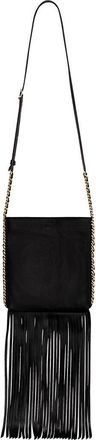Rebecca Minkoff Carly North/South Fringe Crossbody Bag in Black at Nordstrom