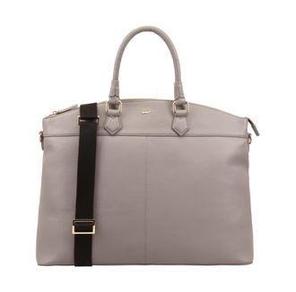 Paul Costelloe Womens Malka Leather Weekender Bag - Grey