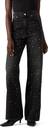 Levi's Ribcage High Waist Wide Leg Jeans in Dazzle Me Smoke at Nordstrom, Size 28 32