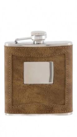 K&K Interiors Leather Flasks In Brown