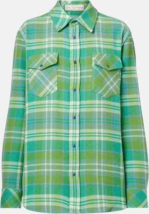 God's True Cashmere Hero plaid cashmere shirt