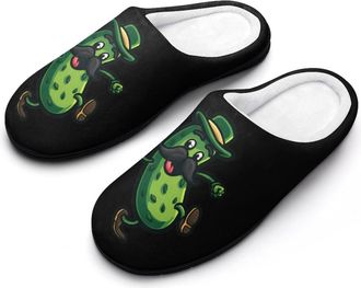 Generic Pickle Print Womens Slippers Winter Warm House Shoes Indoor Outdoor Hotel Slipper