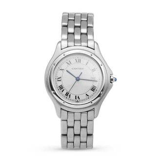 Cartier Pre-owned Cartier Panthere Cougar Quartz White Dial Unisex Watch 120000R