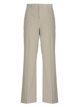 BRIGLIA 1949 Beige Lutetigw Cotton Wide-Leg Pants