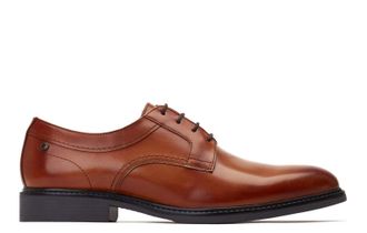 Base London Drake Waxy Mens Leather Shoes - Tan - Size UK 6