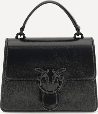 Pinko Shiny leather Love One Top mini Handbag Female UNI