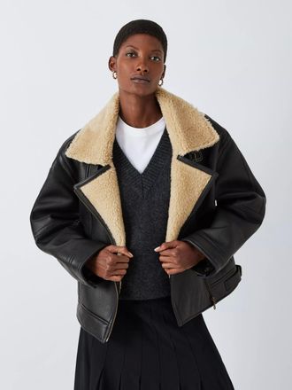Women s Lambskin Aviator Jackets Sale up to 67 Stylight
