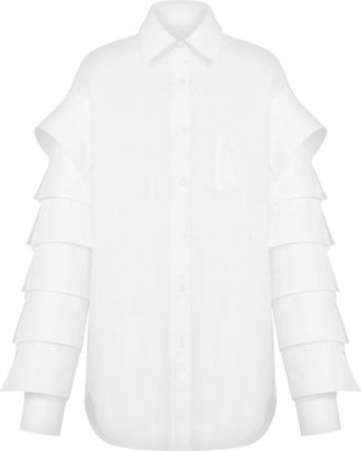 Moschino Camicia svasata - Bianco