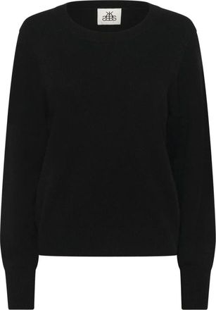 Karen by Simonsen Rondgebreide trui - Dames - Ronde hals truien - Zwart - XS - Truien & Vesten