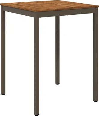 vidaXL Mesa De Bar Para Jard&iacute;n Natural Y Caf&eacute; 80 X 80,5 X 105 Cm Vidaxl