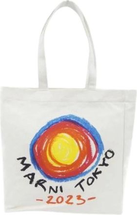 Marni Pre-owned Tote Bags, female, White, Size: ONE SIZE Pre-owned P6105 Tote Bag