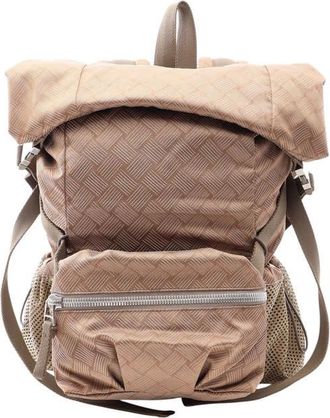 Bottega Veneta Pre-owned Bottega Veneta Nylon Intrecciato Print Trekking Backpack Ladies WRKNX0IMR1XKTGWP