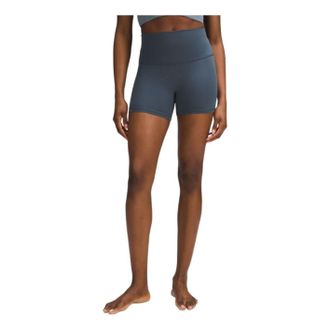 lululemon (WMNS) LULULEMON Align High-Rise Short 4 Iron Blue LW7CJQS-664484469