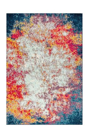 Jonathan Y Designs Contemporary POP Modern Abstract Area Rug in Cream/blue at Nordstrom, Size 4Ft 0In X 6Ft 0In