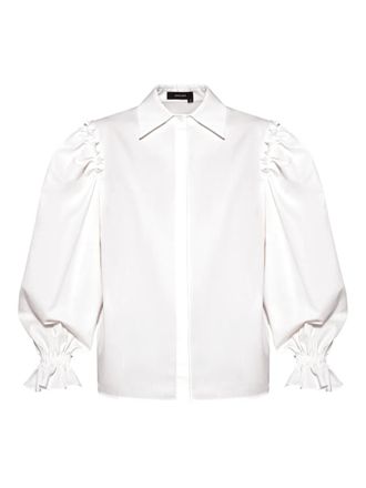 Anouki ruffled-detail shirt - White