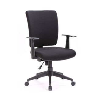 Serena Serena - Silla De Oficina Palmerston, Sill&oacute;n Ejecutivo Con Reposabrazos, Asiento De Oficina Ergon&oacute;mico, Cm 61x65h98/108, Negro
