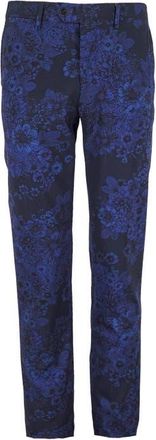 Lords of Harlech Paxton Tailored Wool Pant in Marco Floral Midnight at Nordstrom, Size 34 X 38