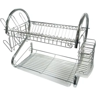 Better Chef Better Chef 22 Chrome Plated Dish Rack - S-Shape - Chrome - DR-22