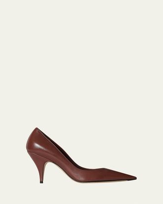 The Row 80mm Liisa Leather Pumps