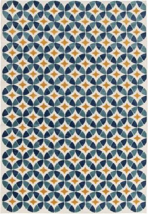 AFK Living Alfombra de interior y exterior con efecto esculpido 120 x 170 cm