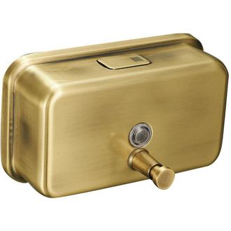 OEM Dispensador De Jab&oacute;n De Pared De 1200 Ml, Dispensador Manual De Jab&oacute;n, Champ&uacute; Y Gel De Ducha, Acabado En Oro Cepillado -crezuo
