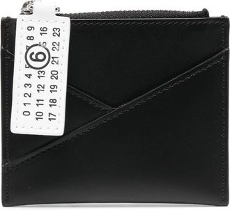 Maison Margiela Japanese 6 zipped wallet - women - Calf Leather - One Size - Black