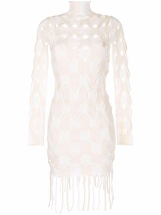 Dion Lee Abito corto bicolore - Bianco