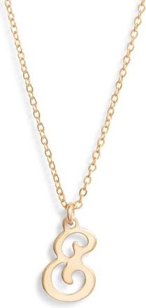 Set & Stones Gianna Initial Pendant Necklace in Gold/e at Nordstrom