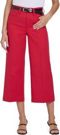 NYDJ Daisy Crop Wide Leg Pants in Passion at Nordstrom, Size 10
