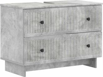 vidaXL Mueble De Lavabo Para Ba&ntilde;o Ede Gris Hormig&oacute;n 82 X 41 X 59 Cm Vidaxl