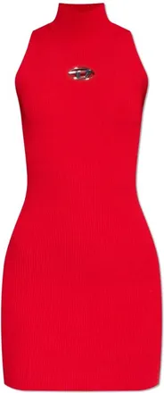 Diesel Mujer, Vestidos, Rojo, Talla: S