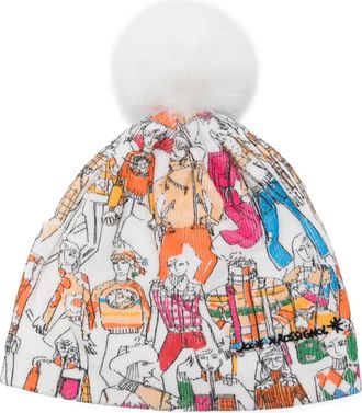 Rossignol x JCC Missy beanie hat - women - Acrylic/Polyester - One Size - White