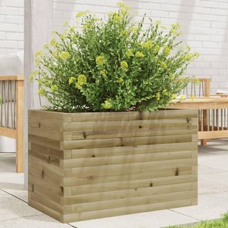vidaXL Jardinera De Madera De Pino Impregnada 70x40x45,5 Cm Vidaxl