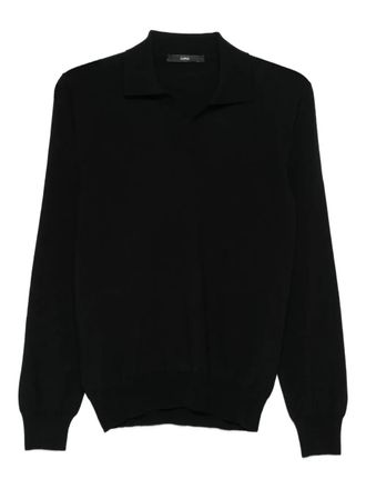 SAPIO merino wool polo shirt - unisex - Merino - 50 - Black