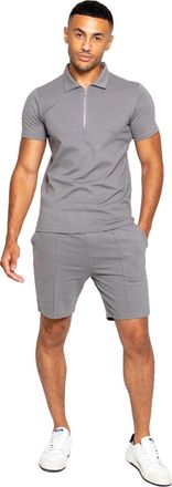 Enzo Jeans | Heren Polo Trainingspak Set - Grijs