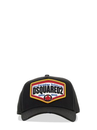Dsquared2 BCM0763_05C000012124 100% Cotton Baseball Cap - Black