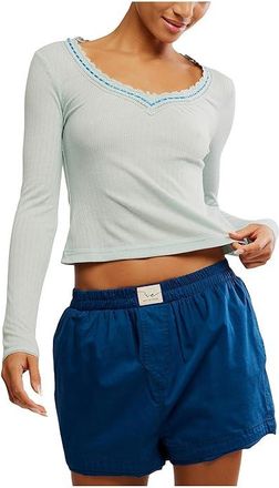 Free People Only You Long Sleeve Womens Clothing Polar Fog : MD (Womens 8-10), Cotton/Polyester