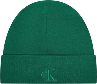 Calvin Klein Viscose-mix Polyester Cap - Heren - Hoeden - Groen - ONE Size - Polyester - Accessoires