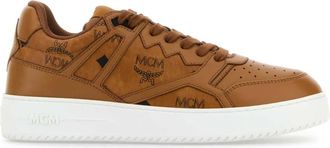 MCM Gedrukte canvas Terrain sneakers - Heren - Sneakers - Bruin - 40 EU - Schoenen