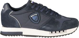 Blauer Polyurethane Mens Mens Sneaker