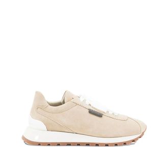 Brunello Cucinelli Brunello Cucinelli, Sneakers, female, Beige, Size: 10 US Runners in Camoscio