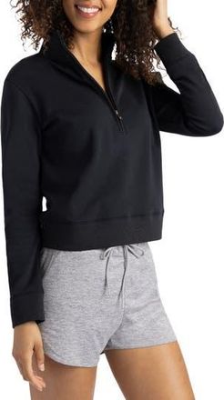 Travis Mathew Cloud Half Zip Pullover in Black at Nordstrom Rack, Size Xx-Large