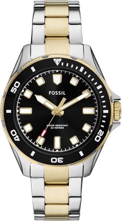 Fossil Dalton Three-Hand Two-Tone Bracelet Watch, 42mm in Two Tone at Nordstrom Rack