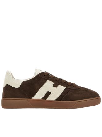 Hogan Low-Top Sneakers with White Suede H Logo