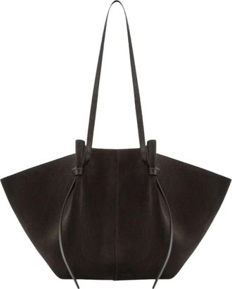 Yuzefi Large Mochi Suede - Dames - Shoppers - Bruin - ONE Size - Su&egrave;de - Tassen