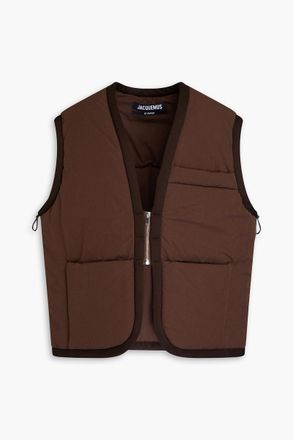 Jacquemus Carozzu padded cotton vest - Brown - IT 46