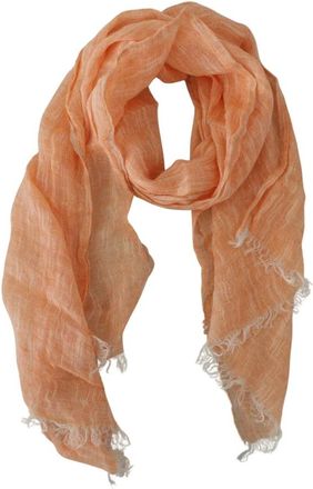 Malo Lichtgewicht Linnen Sjaal Met Rafels - Dames - Sjaals - Roze - ONE Size - Linnen - Accessoires
