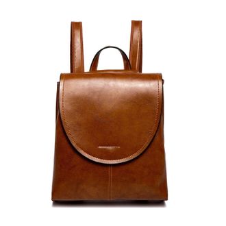 Generic Womens Leather Rucksack - Oil Wax Leather Daypack Backpack for Everyday Use(Brown)