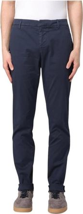 Dondup Slim Fit Casual Chinos - Heren - Slim Fit Broeken - Blauw - W33 - Katoen - Broeken