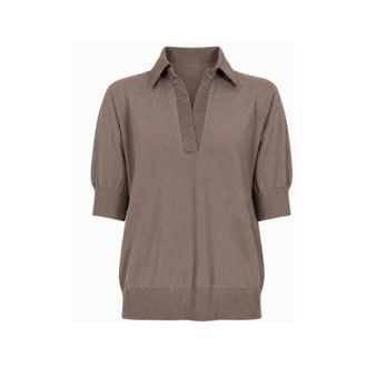 D.exterior Maglia a Collo Alto - - Blouses & Shirts - Donna - Marrone - M